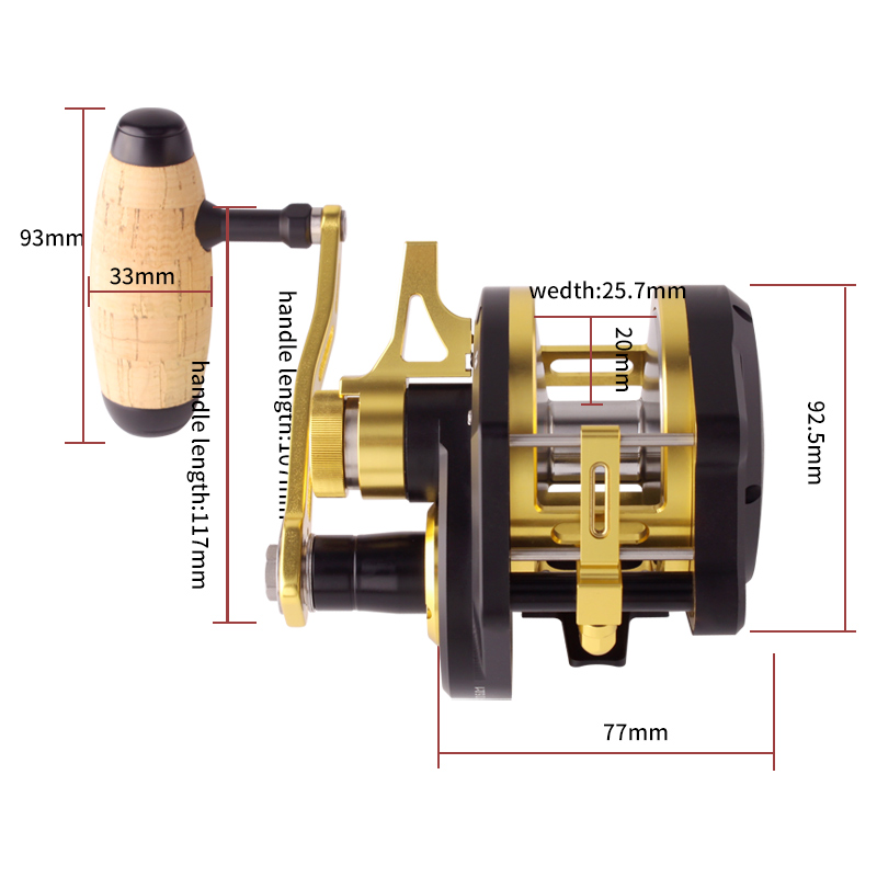 รอกตกปลาจิ๊กกิ้งแบบสโลว์รุ่นให - Trolling Reel บทวิจารณ์และราคา